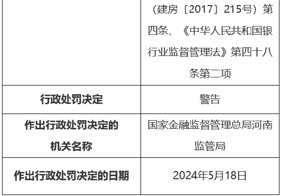 建设银行郑州金水支行被罚150万：贷前调查未尽职、违规发放个人商用房贷款  第8张