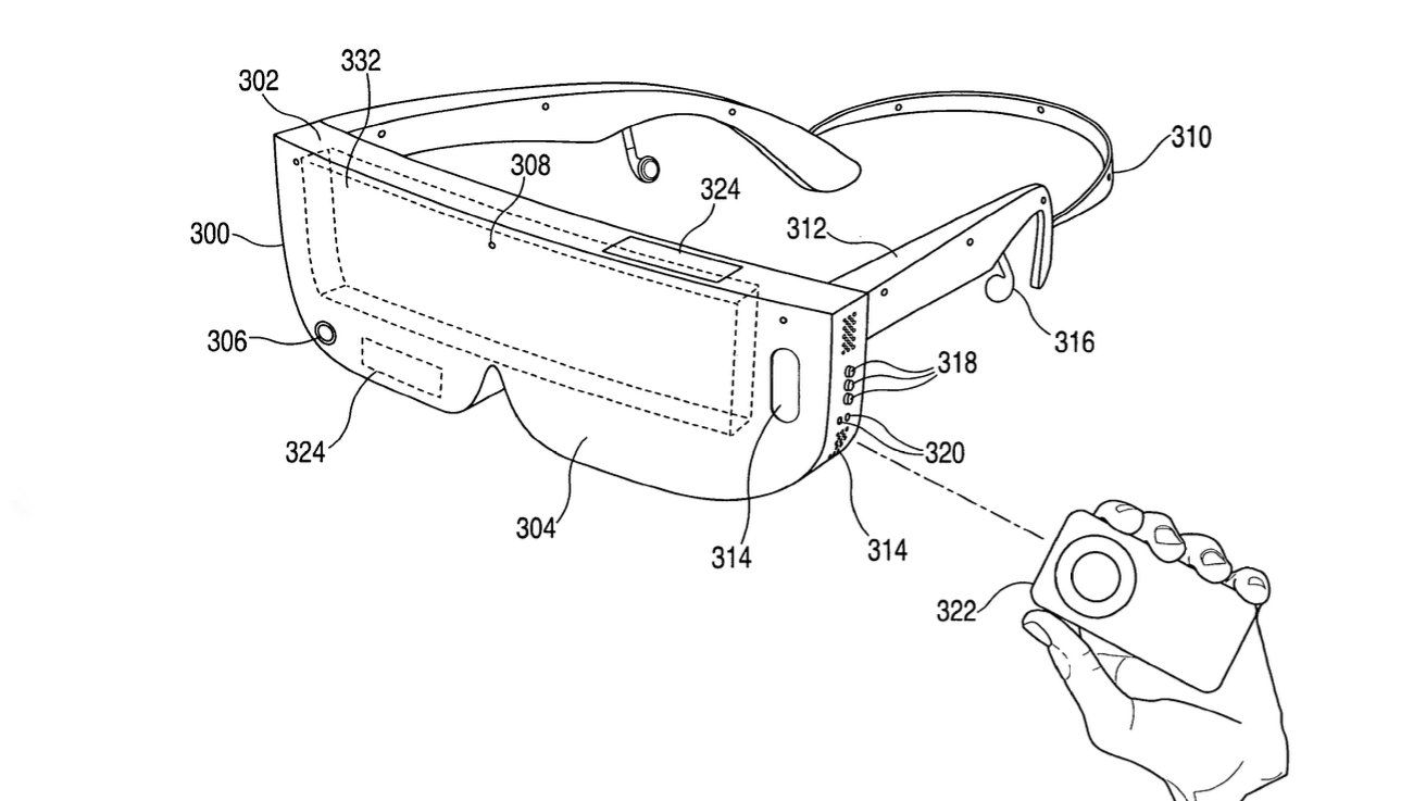 把 iPhone 戴在脸上，苹果新专利第 3 次迭代便携式 VR 头显构想  第1张